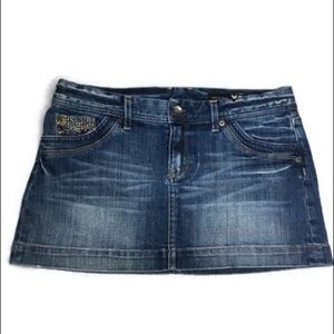 Express Blue Denim Skirt